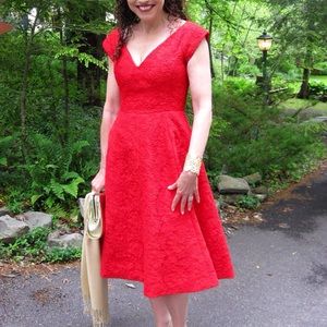 Kate Spade red lace dress size 0